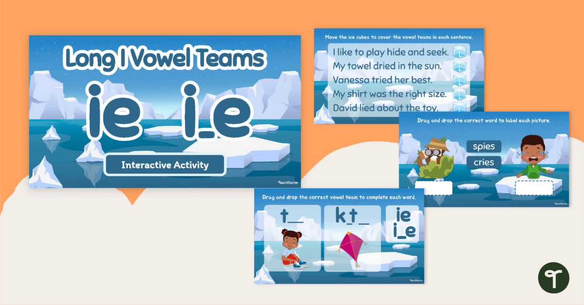 Long I Vowel Teams Interactive Activity teaching resource