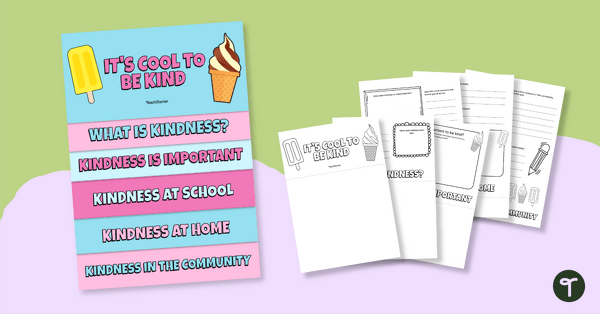 Go to Kindness Flipbook Template teaching resource