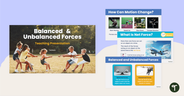 Go to Balanced and Unbalanced Forces Teaching Slides teaching resource