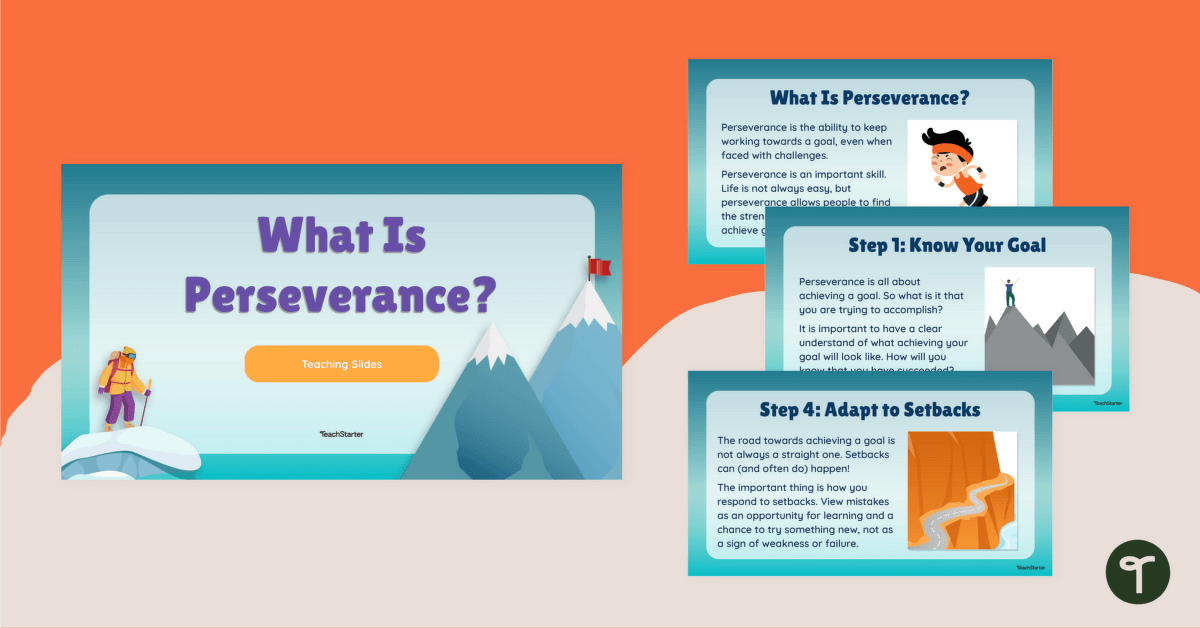 What Is Perseverance? Teaching Slides teaching resource