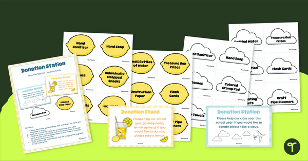Go to Classroom Wish List - Card Set teaching resource