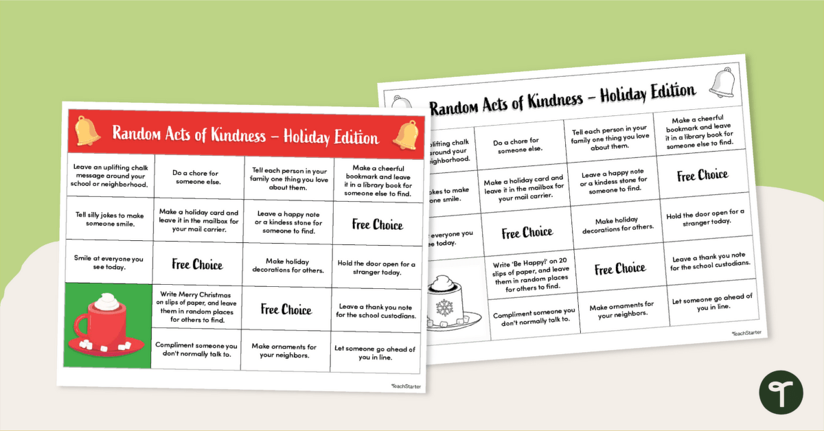 Random Acts of Kindness - Holiday Edition teaching resource