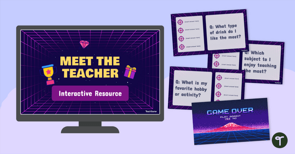Go to Meet the Teacher Trivia Game - Interactive Activity teaching resource