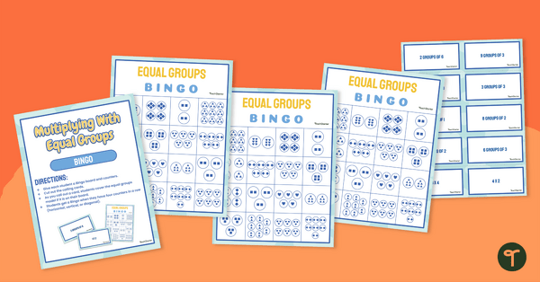 Go to Multiplying With Equal Groups – Small Group Bingo teaching resource
