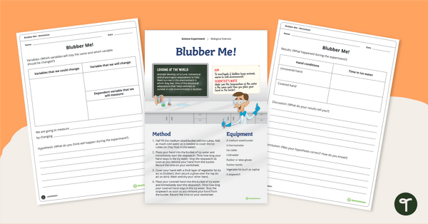 Go to Animal Blubber Experiment - Polar Adaptations Activity teaching resource