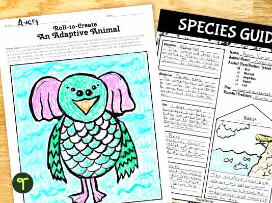 Roll to Create an Animal - Adaptations Game teaching resource