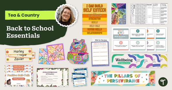 Go to Tea & Country's Back to School Bundle resource pack