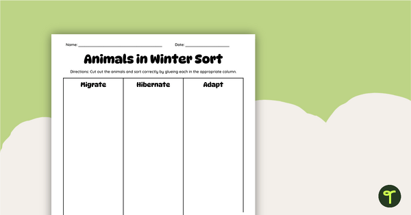 Go to Hibernate, Migrate, or Adapt? Year 1 Animal Printables teaching resource