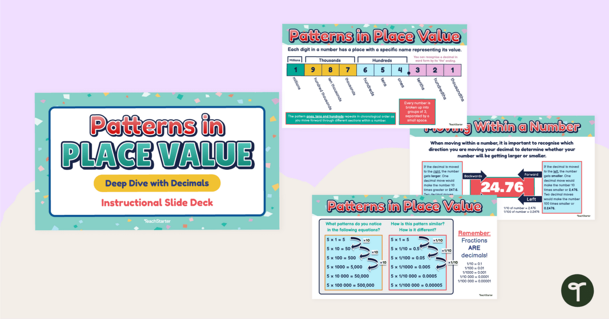 Patterns in Place Value Teaching Slides teaching resource