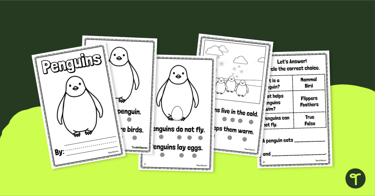 All About Penguins - Year 1 Leveled Readers teaching resource