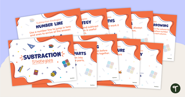 Go to Subtraction Strategies – Classroom Poster Pack teaching resource