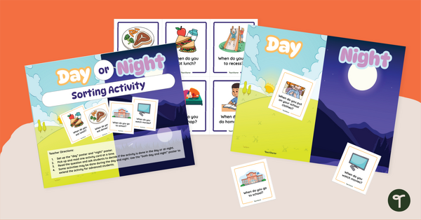 Go to Day and Night Sorting Activity teaching resource