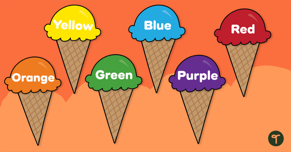 Go to Ice Cream Cone Colors teaching resource