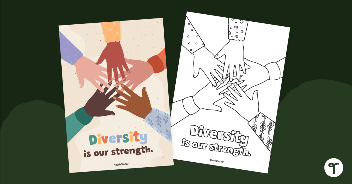 Diversity Is Our Strength Poster teaching resource