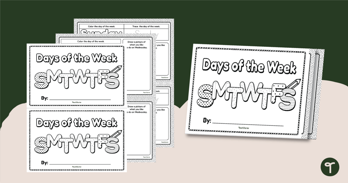 Days of the Week Mini Book teaching resource
