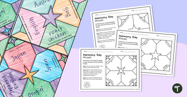 Go to Harmony Day Quilt Template teaching resource