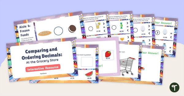 Go to Comparing and Ordering Decimals Interactive Activity teaching resource