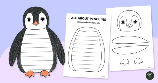 Go to Penguin Craft & Writing Template teaching resource