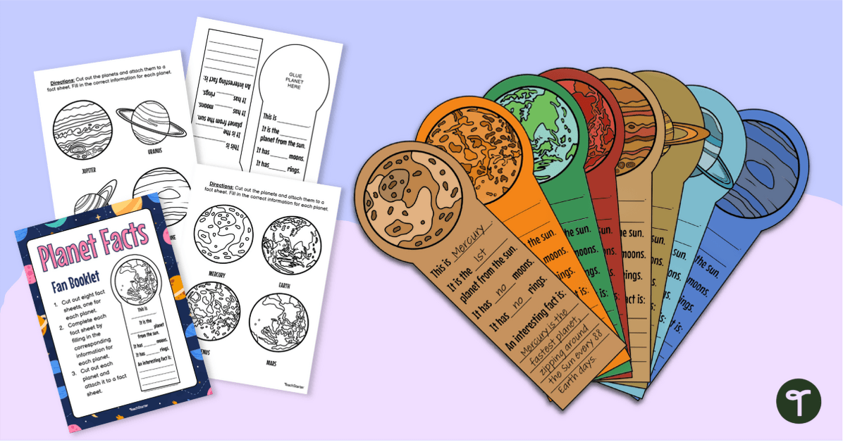 Planet Facts Fan Booklet teaching resource