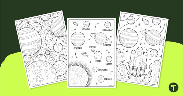 Go to Mindfulness Planet Colouring Pages teaching resource