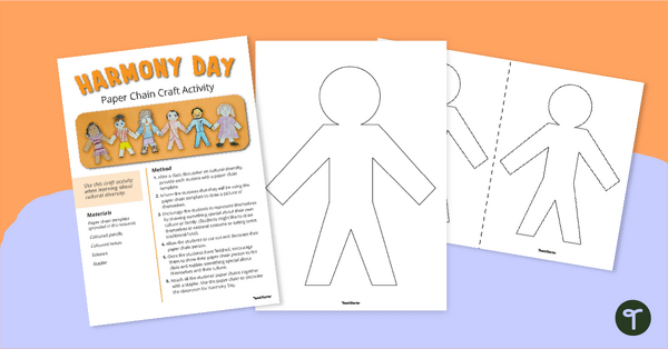 Go to Harmony Day Paper Chain Craft Activity teaching resource