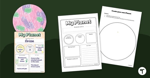 Go to If I Could Create My Own Planet Craft teaching resource