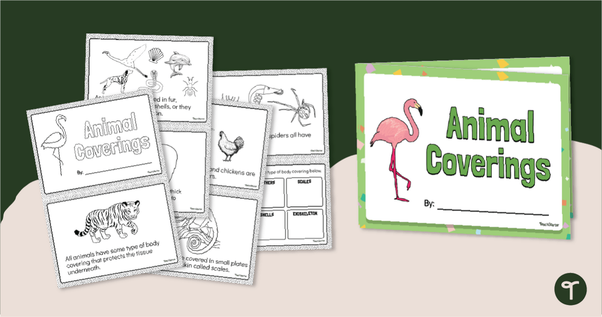Animal Body Coverings Mini Book teaching resource