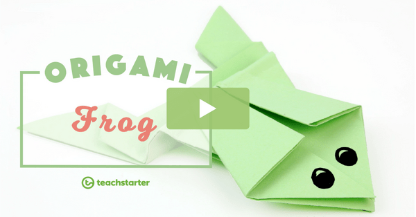 Image of How to Make an Origami Frog Video