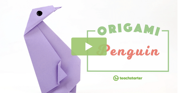 Image of How to Make an Origami Penguin Video