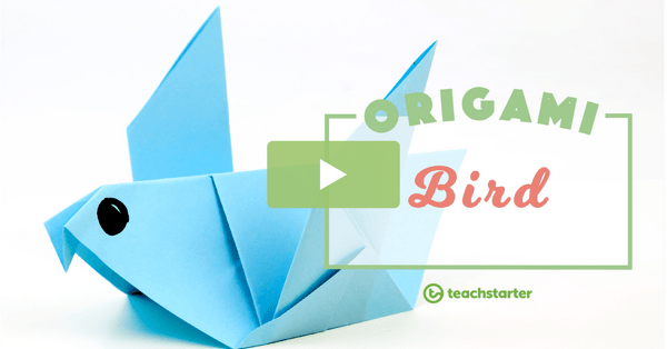 Image of How to Make an Origami Bird Video