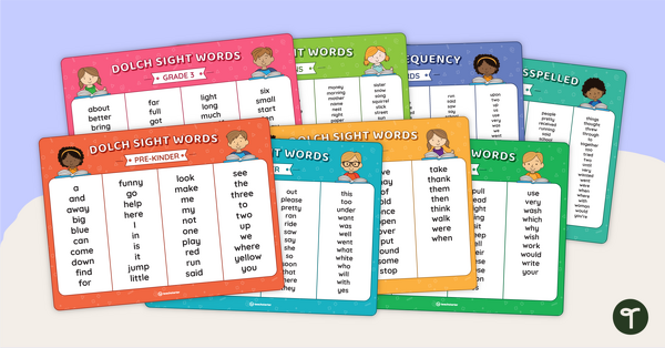 Go to Dolch Sight Word List – Complete Set teaching resource