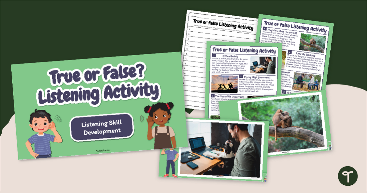 True or False? Active Listening Exercises teaching resource