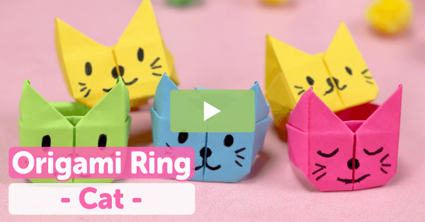 Image of How to Make an Origami Cat Ring Video