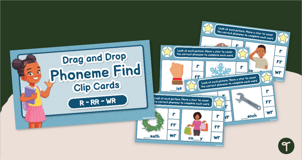 Go to Phoneme Find - R, RR, and WR Spelling Game teaching resource