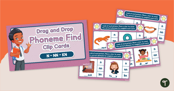 Go to Phoneme Find - N, NN & KN - Spelling Game teaching resource