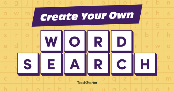 Go to Create Your Own Word Search widget