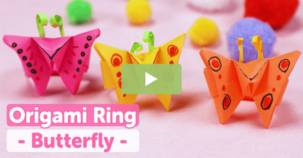 Image of How to Make an Origami Butterfly Ring Video