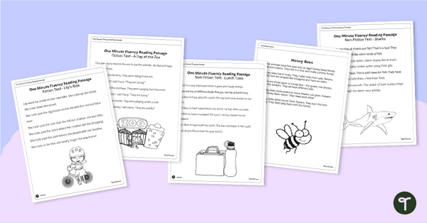 Go to Fluency Reading Passage Pack - Grade 1 teaching resource
