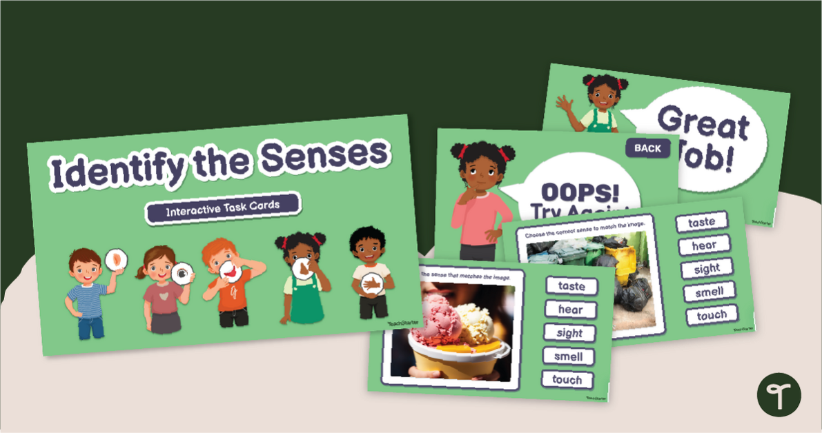 My Five Senses - Google Slides Game teaching resource
