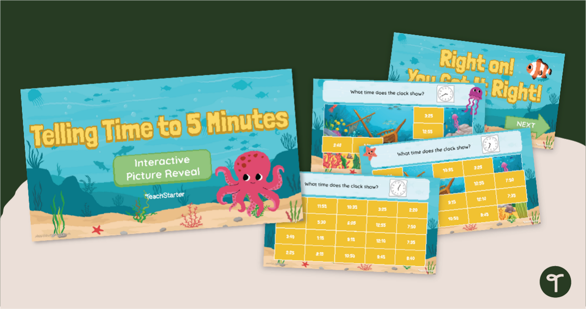Time to 5 Minutes - Google Slides Game teaching resource