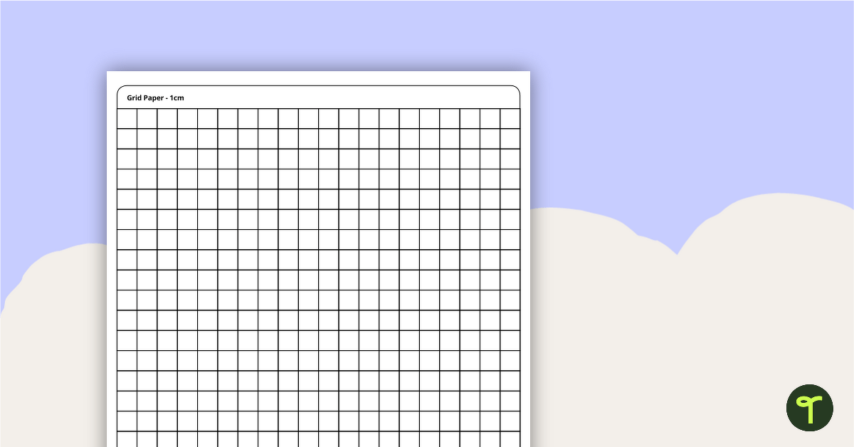 Grid Paper - 1cm teaching resource
