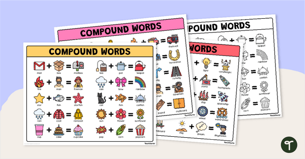 Image of Compound Words - Word Mats