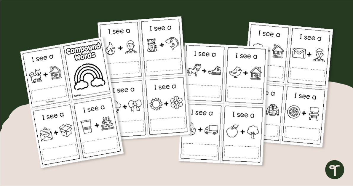 Compound Words Mini Book teaching resource