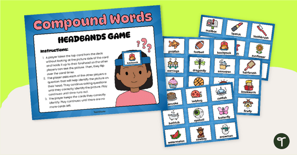 Go to Compound Words Game - Headbands teaching resource