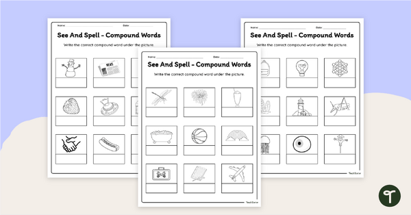 Go to Spelling Compound Words Worksheets teaching resource
