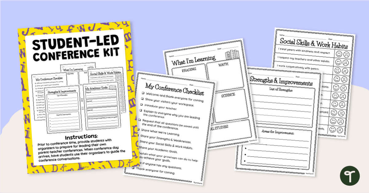 Student-Led Conference Templates teaching resource