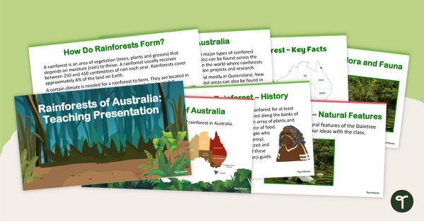 Go to Rainforests of Australia - Teaching Presentation teaching resource