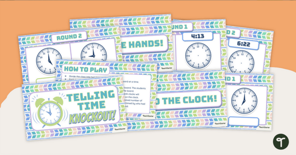 Telling Time Knockout teaching resource