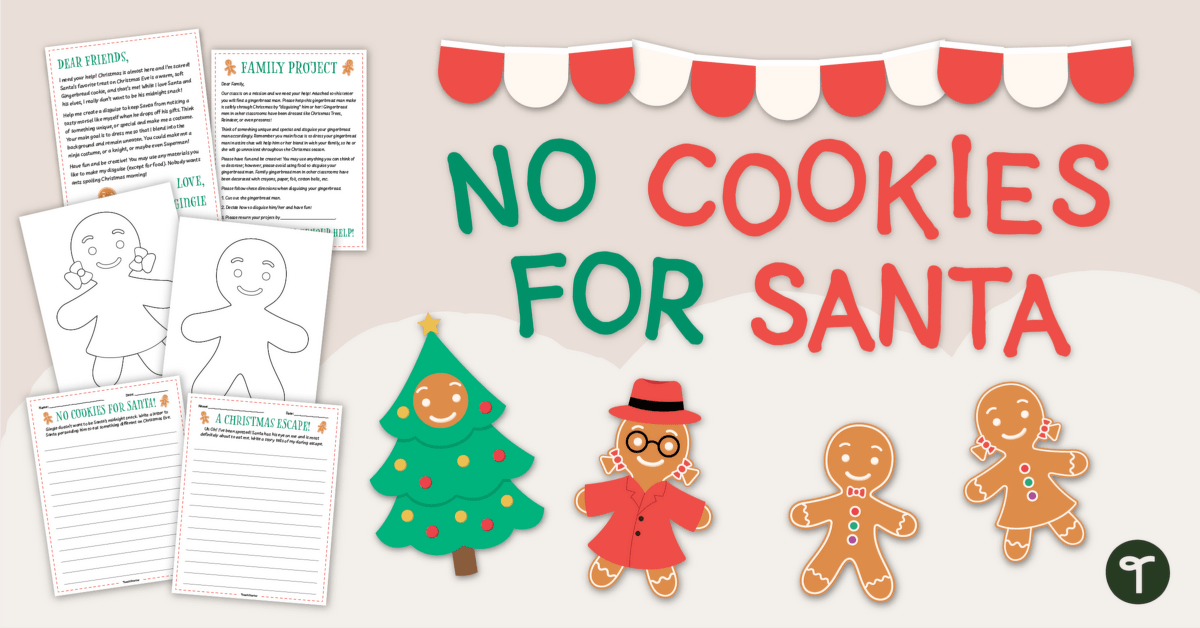 Gingerbread Man Disguise – Christmas Classroom Display teaching-resource