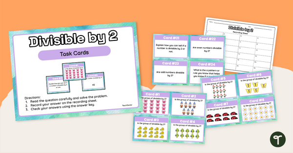 Go to Divisible by 2 - Task Cards teaching resource